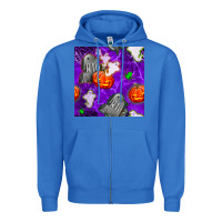 True Royal tombstone and ghosts seamless paternal Zipper Hoodie - BundleAndBundleShop