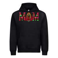 Black Mom with Floral Aztec and Leopard Background Urban Hoodie - Bettercallsaul