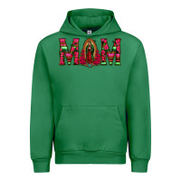 Emerald Mom with Floral Aztec and Leopard Background Urban Hoodie - Bettercallsaul