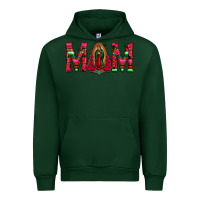 Forest Green Mom with Floral Aztec and Leopard Background Urban Hoodie - Bettercallsaul