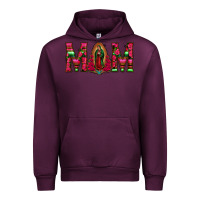 Mauve Wine Mom with Floral Aztec and Leopard Background Urban Hoodie - Bettercallsaul