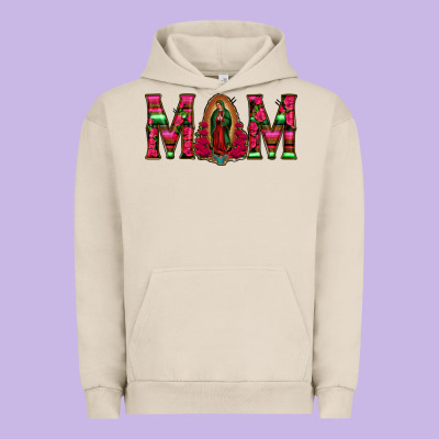 Mom With Floral Aztec And Leopard Background Urban Hoodie Designed By Bettercallsaul