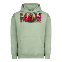 Pigment Oil Green Mom with Floral Aztec and Leopard Background Urban Hoodie - Bettercallsaul