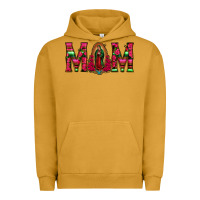 Pigment Peanut Butter Mom with Floral Aztec and Leopard Background Urban Hoodie - Bettercallsaul