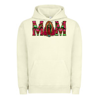 Pigment Pistachio Mom with Floral Aztec and Leopard Background Urban Hoodie - Bettercallsaul