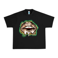 Black soccer lips Urban Heavy Tee - Zillion Design Studio