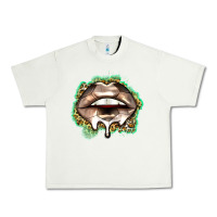 Pistachio soccer lips Urban Heavy Tee - Zillion Design Studio