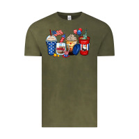 Vintage Olive 4th of july coffee cups Vintage Tee - Zillion Design Studio