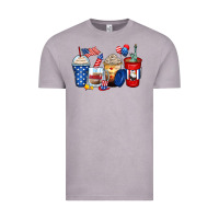 Vintage Zinc 4th of july coffee cups Vintage Tee - Zillion Design Studio