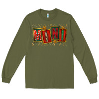 Army Green mini christmas Long Sleeve Tee - FaDigitalArtStudio