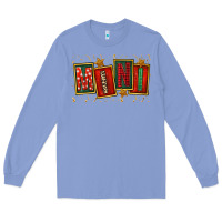 Colony Blue mini christmas Long Sleeve Tee - FaDigitalArtStudio