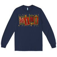 Navy mini christmas Long Sleeve Tee - FaDigitalArtStudio