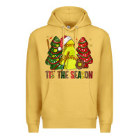 Antique Gold tis' the season softball christmas cakes bbs Premium Hoodie - BundleAndBundleShop