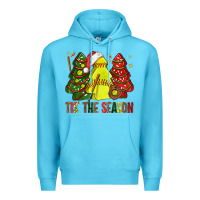 Ocean Blue tis' the season softball christmas cakes bbs Premium Hoodie - BundleAndBundleShop