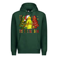 Sports Green tis' the season softball christmas cakes bbs Premium Hoodie - BundleAndBundleShop