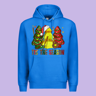 Tis' The Season Softball Christmas Cakes Bbs Premium Hoodie Designed By Bundleandbundleshop