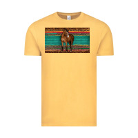 Vintage Mustard western horse serape tooled leather leopard  sippy cup Vintage Tee - BarkalooDesign