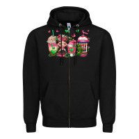 Black mexican coffee cups cafecito Zipper Hoodie - Jasminsmagicworld