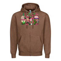 Chestnut mexican coffee cups cafecito Zipper Hoodie - Jasminsmagicworld