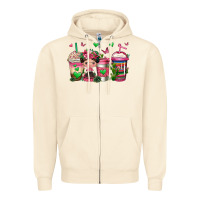 Sandshell mexican coffee cups cafecito Zipper Hoodie - Jasminsmagicworld