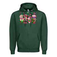 Sports Green mexican coffee cups cafecito Zipper Hoodie - Jasminsmagicworld