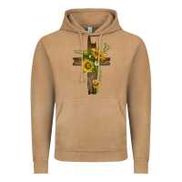 Sunflower Cross Vintage Hoodie | Teevron