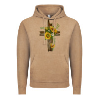 Vintage Coffee sunflower cross Vintage Hoodie - texasbilliewilder