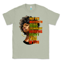 Matcha juneteenth 1885 because my ancestors weren't free in 1776 black woman Classic Tee - HRA Design Shop