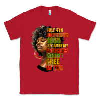 Red juneteenth 1885 because my ancestors weren't free in 1776 black woman Classic Tee - HRA Design Shop