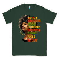 Sports Green juneteenth 1885 because my ancestors weren't free in 1776 black woman Classic Tee - HRA Design Shop