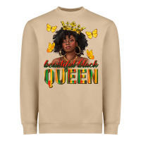 Mushroom beautiful black queen Heavyweight Sweatshirt - texasbilliewilder