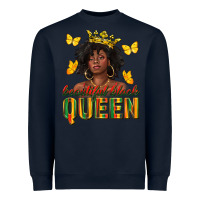Navy beautiful black queen Heavyweight Sweatshirt - texasbilliewilder