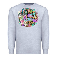 Heather Grey get loaded rabbit and easter Premium Sweatshirt - MaliasSmallBusiness