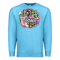 Ocean Blue get loaded rabbit and easter Premium Sweatshirt - MaliasSmallBusiness