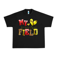 Black my heart is on that field softball Urban Heavy Tee - Zillion Design Studio
