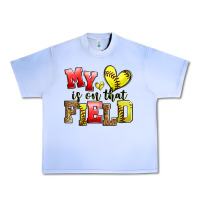 Grape Ice my heart is on that field softball Urban Heavy Tee - Zillion Design Studio