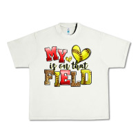 Pistachio my heart is on that field softball Urban Heavy Tee - Zillion Design Studio