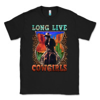 Black long live cowgirls Classic Tee - FaDigitalArtStudio