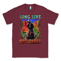 Burgundy long live cowgirls Classic Tee - FaDigitalArtStudio