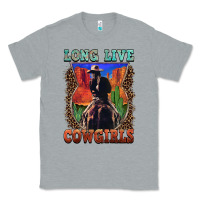 Heather Grey long live cowgirls Classic Tee - FaDigitalArtStudio