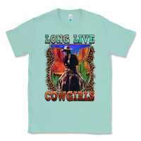 Seafoam long live cowgirls Classic Tee - FaDigitalArtStudio