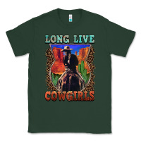 Sports Green long live cowgirls Classic Tee - FaDigitalArtStudio