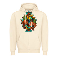 Sandshell aztec rodeo cowboy Zipper Hoodie - JahusDesignShop