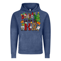 Vintage Denim santa's favorite hr Vintage Hoodie - Zillion Design Studio