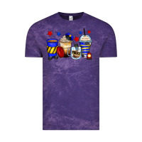Cloud Purple police coffee cups Vintage Tee - Zillion Design Studio