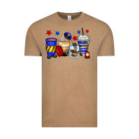 Vintage Coffee police coffee cups Vintage Tee - Zillion Design Studio