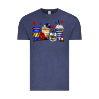 Vintage Denim police coffee cups Vintage Tee - Zillion Design Studio