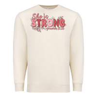 Sandshell she is strong proverbs 31 25 Premium Sweatshirt - MaliasSmallBusiness