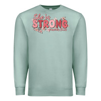 Seafoam she is strong proverbs 31 25 Premium Sweatshirt - MaliasSmallBusiness