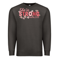 Smoke she is strong proverbs 31 25 Premium Sweatshirt - MaliasSmallBusiness